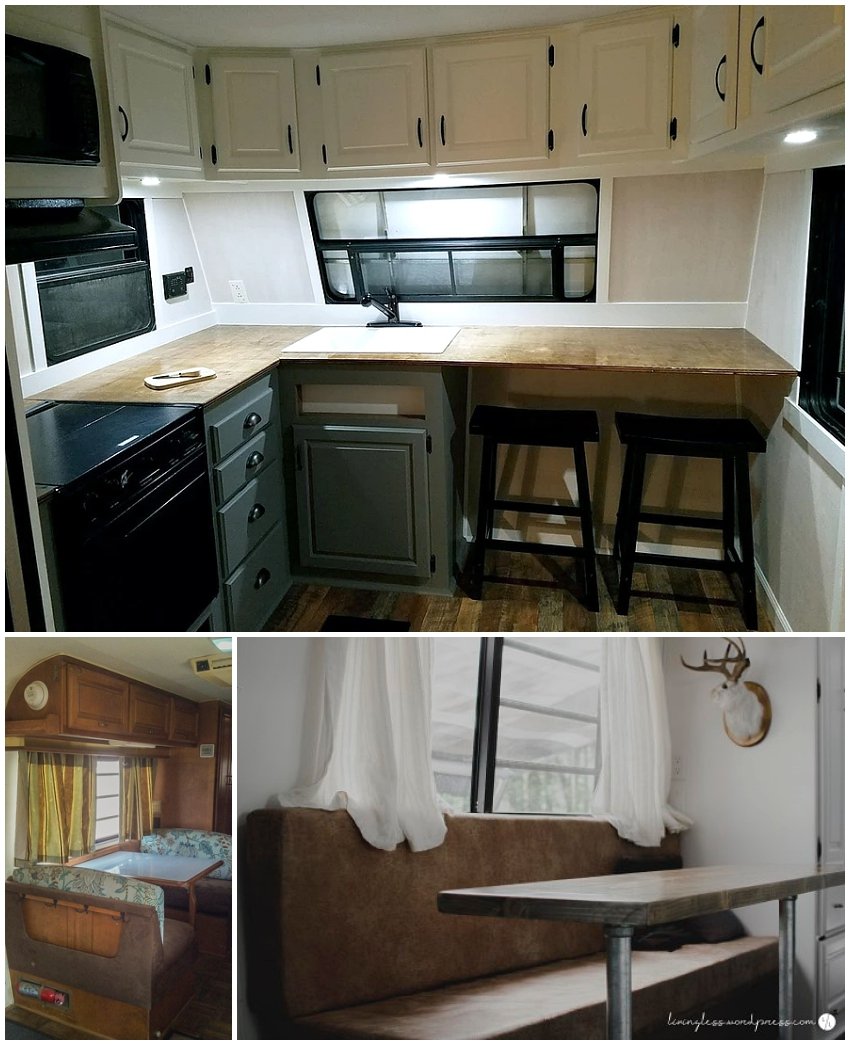 rv remodel ideas - dinette transformation
