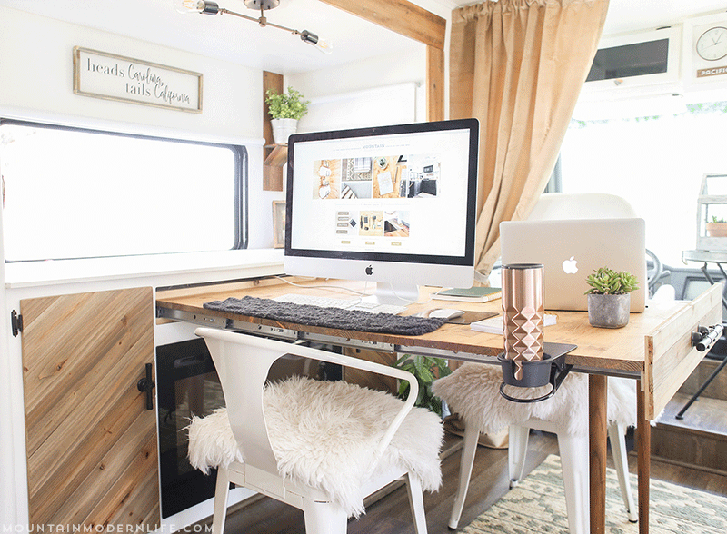 RV remodel ideas - hidden tv